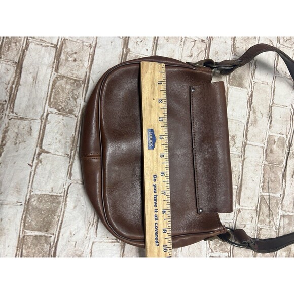 Ladies Vintage Handcrafted Leather Shoulder Bag With Animal Clasp Deer? - Picture 7 of 8